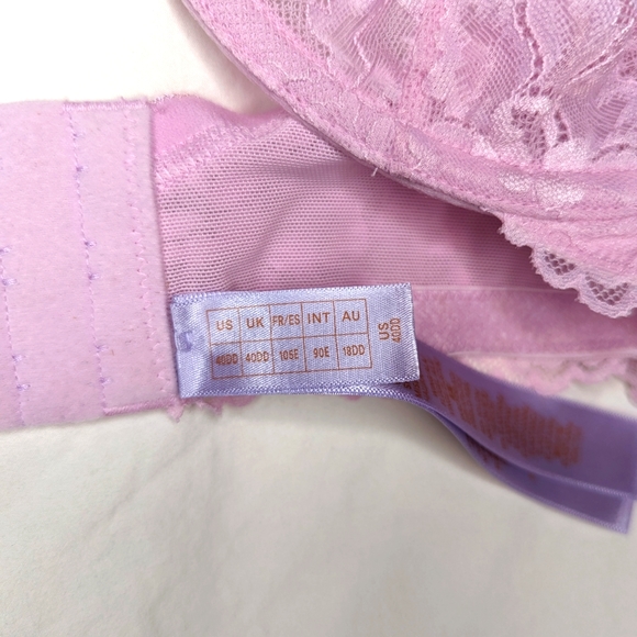 NWT Savage X Fenty Pink Lace Bra New - Picture 5 of 6